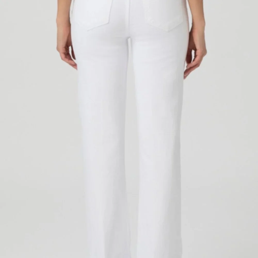 PAIGE High Rise Laurel Canyon Petite Bootcut Jeans – Crisp White, Size 26 (NWT) - Picture 4 of 5